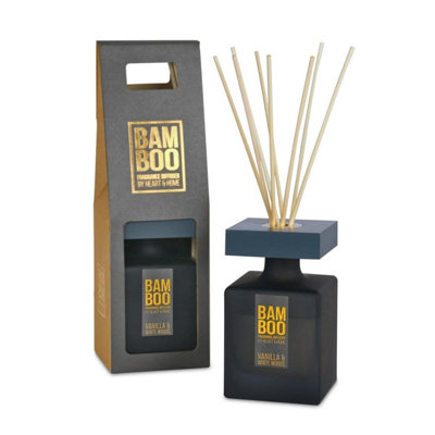 Heart and Home Bamboo Vanilla & White Woods Fragrance Diffuser -140MlUp To 16 Weeks Of Fragrance from B&Q