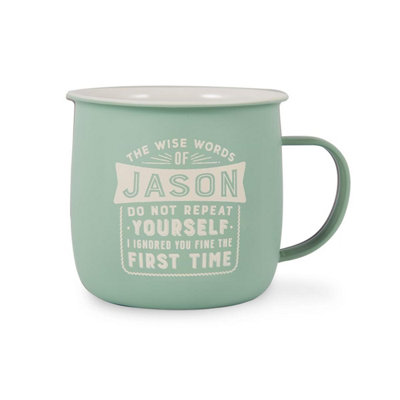 History & Heraldry Pre-Personalised Outdoor Mug - Jason - Over 100 Titles Available