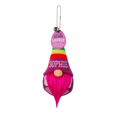 History & Heraldry Pre-Personalised Lucky Gonk Mascot Keyring For Bag Or BackpackSophie136 Names And Themes Available from B&Q