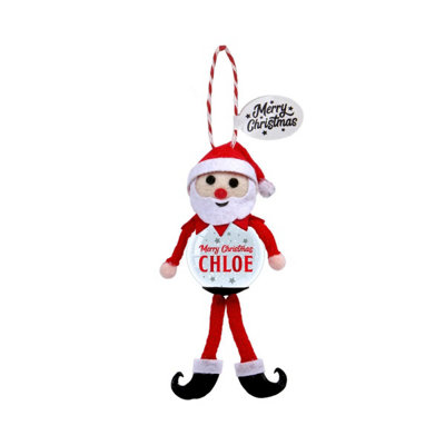 History & Heraldry Pre-Personalised Snowglobe Santa Elf Christmas Tree DecorationOver 100 Different Names And ThemesChloe from B&Q