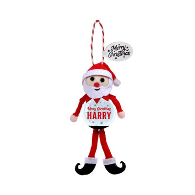History & Heraldry Pre-Personalised Snowglobe Santa Elf Christmas Tree DecorationOver 100 Different Names And ThemesHarry from B&Q