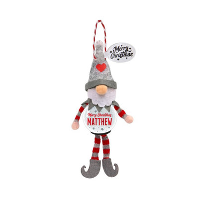 History & Heraldry Pre-Personalised Snowglobe Santa Elf Christmas Tree DecorationOver 100 Different Names And ThemesMatthew from B&Q