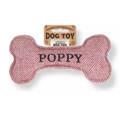 B&Q -  Pre Personalised Squeaky Bone Dog   Poppy