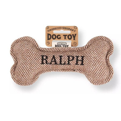 B&Q -  Pre Personalised Squeaky Bone Dog Toy  Ralph
