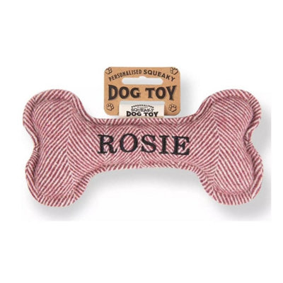 B&Q -  Pre Personalised Squeaky Bone Dog Toy  Rosie