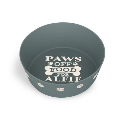 History & Heraldry Pre-Personalised Dog Bowl Featuring Popular NamesBreeds And CaptionsAlfieOver 60 Titles AvailableRecycled Material from B&Q