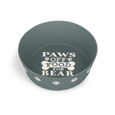 History & Heraldry Pre-Personalised Dog Bowl Featuring Popular NamesBreeds And CaptionsBearOver 60 Titles AvailableRecycled Material from B&Q