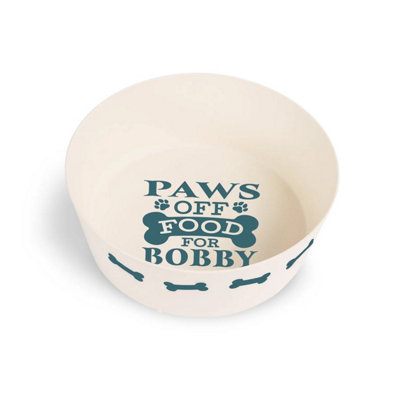 History & Heraldry Pre-Personalised Dog Bowl Featuring Popular NamesBreeds And CaptionsBobbyOver 60 Titles AvailableRecycled Material from B&Q