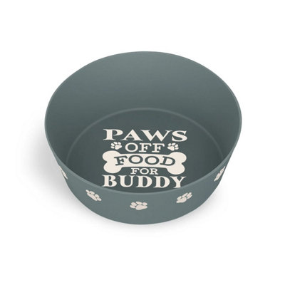 History & Heraldry Pre-Personalised Dog Bowl Featuring Popular NamesBreeds And CaptionsBuddyOver 60 Titles AvailableRecycled Material from B&Q