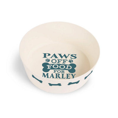 History & Heraldry Pre-Personalised Dog Bowl Featuring Popular NamesBreeds And CaptionsMarleyOver 60 Titles AvailableRecycled Material from B&Q