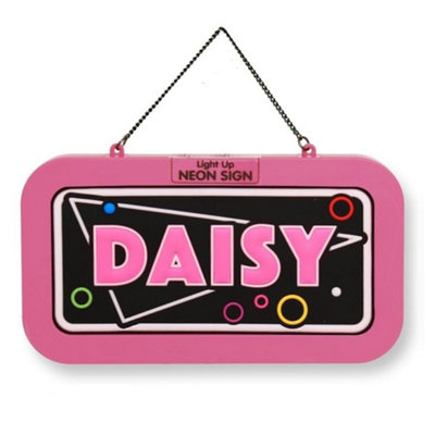 History & Heraldry Light Up Neon Name SignDaisy from B&Q