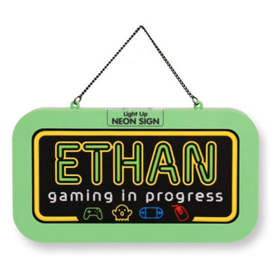 History & Heraldry Light Up Neon Name SignEthan from B&Q