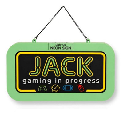 History & Heraldry Light Up Neon Name SignJack from B&Q