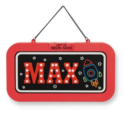 History & Heraldry Light Up Neon Name Sign - Max Size 3
