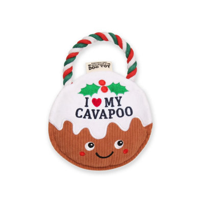 History & Heraldry Pre-Personalised Christmas Pudding Squeaky Dog Toy GiftOver 80 Name And Breed Titles AvailableI Love My Cavapoo from B&Q