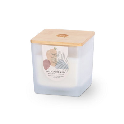 Heart and Home Restore Large Soy Wax Jar CandlePure Tranquility40 Hours Burn from B&Q