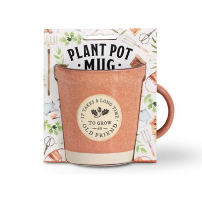 History & Heraldry Gardeners Plant Pot Inspired Mug Friend from B&Q