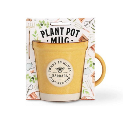 History & Heraldry Gardeners Plant Pot Inspired Mug Barbara from B&Q