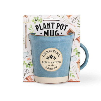 History & Heraldry Gardeners Plant Pot Inspired Mug Christine from B&Q