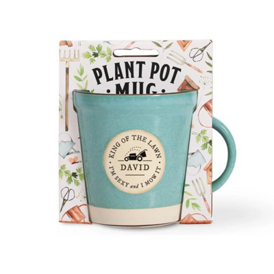 History & Heraldry Gardeners Plant Pot Inspired Mug David from B&Q