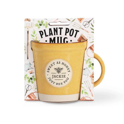 History & Heraldry Gardeners Plant Pot Inspired Mug Jackie from B&Q