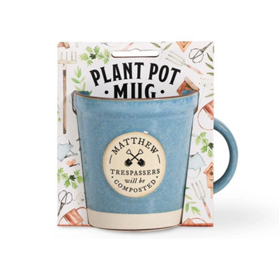 History & Heraldry Gardeners Plant Pot Inspired Mug Matthew from B&Q
