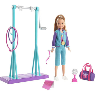NEW Barbie Team Stacie Doll and Gymnastics Playset with Spinning Bar - Image 7