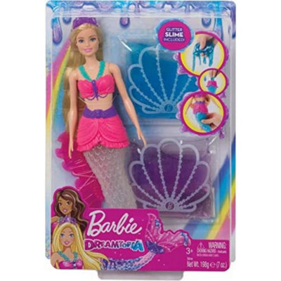 BOX DAMAGED!! Barbie Dreamtopia Slime Mermaid Doll with 2 Slime Packets GKT75 - Image 6