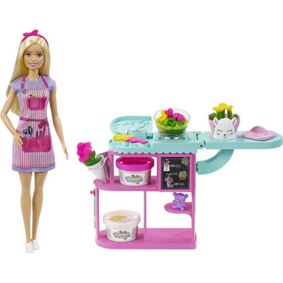 Barbie Florist & Playlist Doll and Flowers Table New Kids Childrens Mattel - Image 4