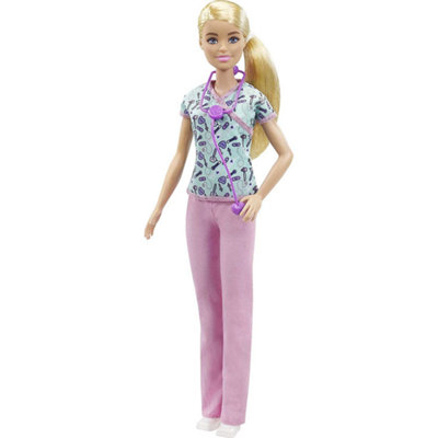 B&Q -  Nurse Blonde Doll With ScrubsMedical Tool & Accessories - Image 6