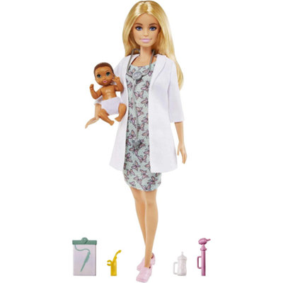 Barbie Baby Doctor Playset with Blonde Doll, Infant Doll, Doctor Toy Accessories - Image 4
