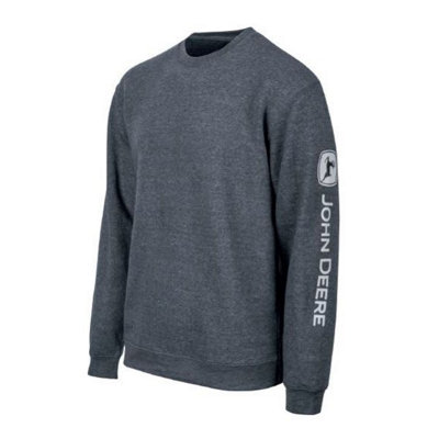 John Deere Crew Neck Sweatshirt Black S from B&Q