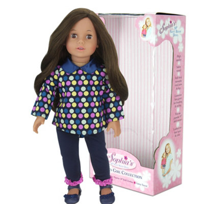 Sophia's By Teamson Kids 18'' Soft Bodied Brunette Doll Catherine Brown Eyes from B&Q