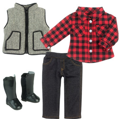 Sophia's By Teamson Kids Doll ShirtJeggingsVestAnd Boots Set For 18" Dolls from B&Q