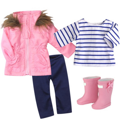 Sophia's By Teamson Kids JacketLeggingsT-ShirtAnd Rain Boots For 18" Dolls from B&Q