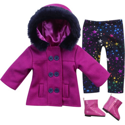 Sophia's By Teamson Kids 3 Piece PeacoatLeggings And Boots Set For 18'' Dolls from B&Q