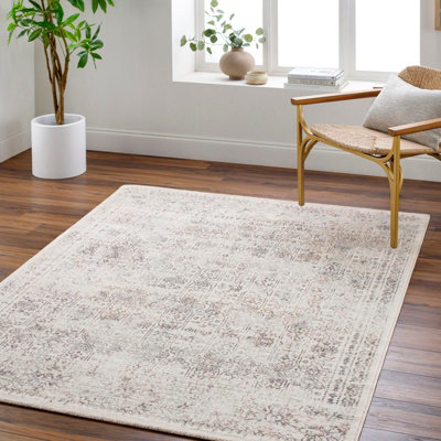 Livabliss Vicky Vintage Traditional Oriental Boho Medium Area Rug 200 X 275 Cm Grey
