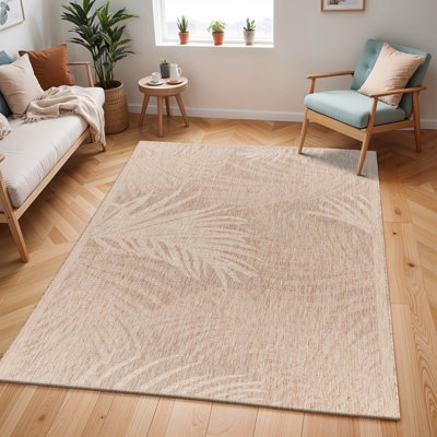 Livabliss Tuareg-Coastal Beige Ivory Tropical Ivory In- & Outdoor Jute-Look Rug 160 X 213 Cm Easy CareNon Shedding from B&Q