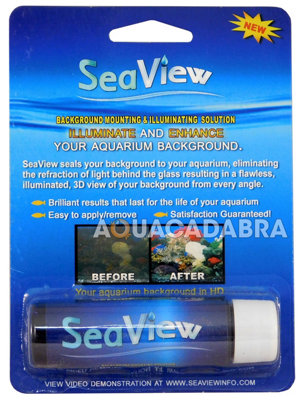Aquacadabra Seaview Background Mounting Illuminating Solution Safe Aquarium Fish Tank from B&Q