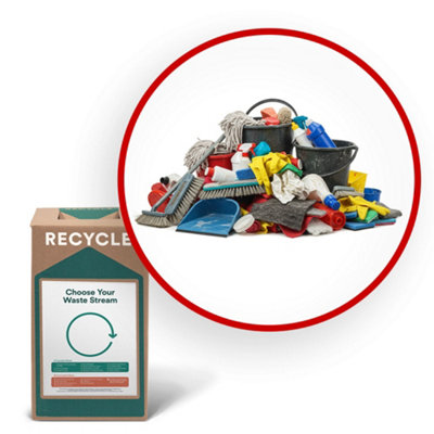 B&Q -  28L Recycling Box Cloths Floor And Scouring Pads Eco Friendly Waste Disposal For Commercial Cleaning Free Delivery And Collection