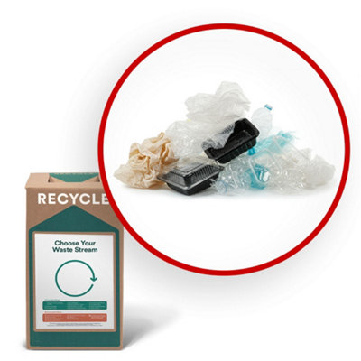 B&Q -  28L Mixed Recycling Box Soft And Rigid Plastic Eco Friendly Waste Disposal Reduce Pollution Free Delivery And Collection