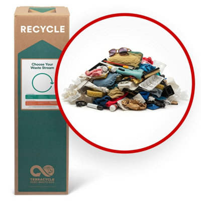 B&Q -  78L Mixed Recycling Box Plastic Metal Fabric Eco Friendly Waste Disposal Perfect For Decluttering Free Delivery And Collection