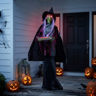 Garden Greatness 4Ft Animated Spooky Witch Halloween Decoration