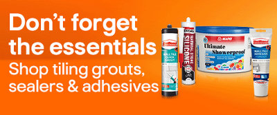 Shop tiling grout, sealants and adhesives