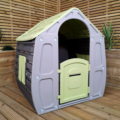 1.09m Classic Colour Kids Indoor Outdoor Plastic Wendy house Magical Playhouse