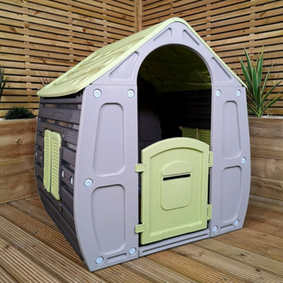 1.09m Classic Colour Kids Indoor Outdoor Plastic Wendy house Magical Playhouse - 4