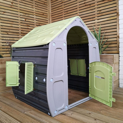 1.09m Classic Colour Kids Indoor Outdoor Plastic Wendy house Magical Playhouse - 5