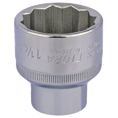 1.1/4" 1/2" Square Drive Elora Bi-Hexagon Socket 24517