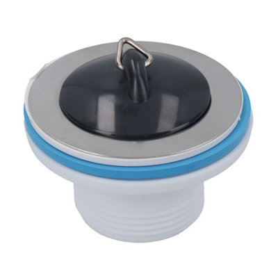 1-1/4in. Kitchen Sink Strainer Waste Complete With Plug + Chain + Fixing Bolt