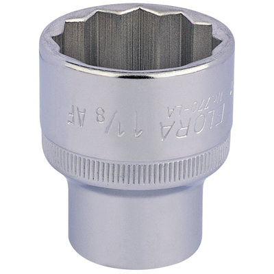 1.1/8" 1/2" Square Drive Elora Bi-Hexagon Socket 24492